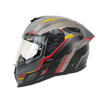 CASCO INTEGRAL NEXX SX.100R GRIDLINE GRIS+ROJO